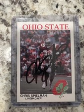 CHRIS SPIELMAN Kroger WBNS 10 TV Oddball Card Ohio State Buckeyes RARE NFL HOF