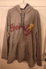 Women's VTG Looney Tunes Embroidered "Feisty" Tweety Bird 1/4 Zip Hoodie Sz 4 x