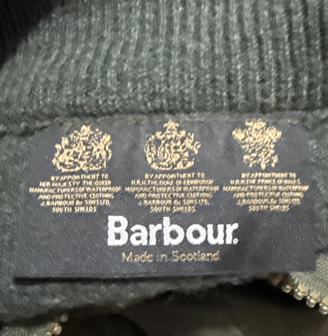Barbour Sporting Wool Knit Jacket Womens M Sample… - image 9