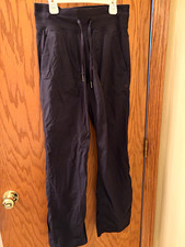 Lululemon Women's Black Studio Dance Pants Size 4 Drawstring Pockets, 31 length