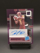 2022 Panini Clearly Donruss - Rated Rookie Jahan Dotson #60 Purple Autograph/175