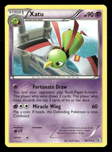 Xatu 56/113 Rare Legendary Treasures Pokemon Lightly Played