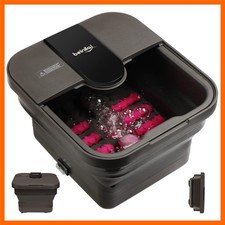 Collapsible Foot Spa,Foot Bath with Heat and Massage and Bubble Jets,Foot Soa...