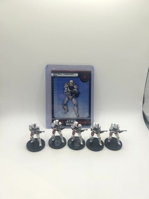 =Star Wars CHAMPIONS OF THE FORCE 5x Republic Commando - Sev 36/60 with Cards =