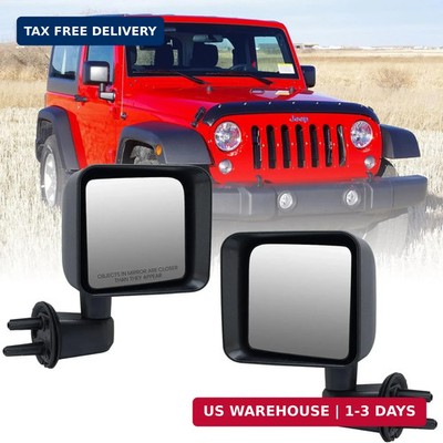 Driver & Passenger Side Mirror Compatible with Jeep Wrangler 2007 2008 2009 2010