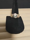 Vintage Native American Style Sterling Silver Band Ring White Buffalo Turquoise