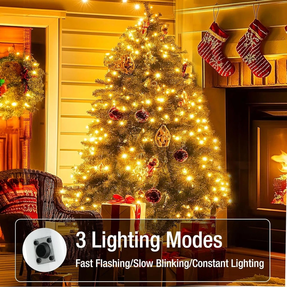 6 Pack Battery Operated Fairy Lights - 20 LED Twinkle String Lights Warm White - Image 2 of 4