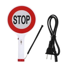 iplusmile Rechargeable Led Stop Sign Board with Wrist Strap, Lightweight Traf...
