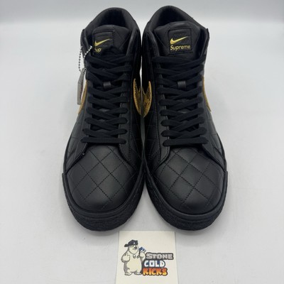 Size 10.5 - Supreme x Nike Zoom Blazer QS SB Mid Black Snakeskin
