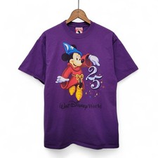 Vintage Mickey Mouse Walt Disney World 25 Year Anniversary T-Shirt Size Large