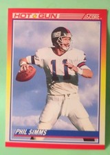 1990 Score - Phil Simms - Hot Gun - #314 - New York Giants 