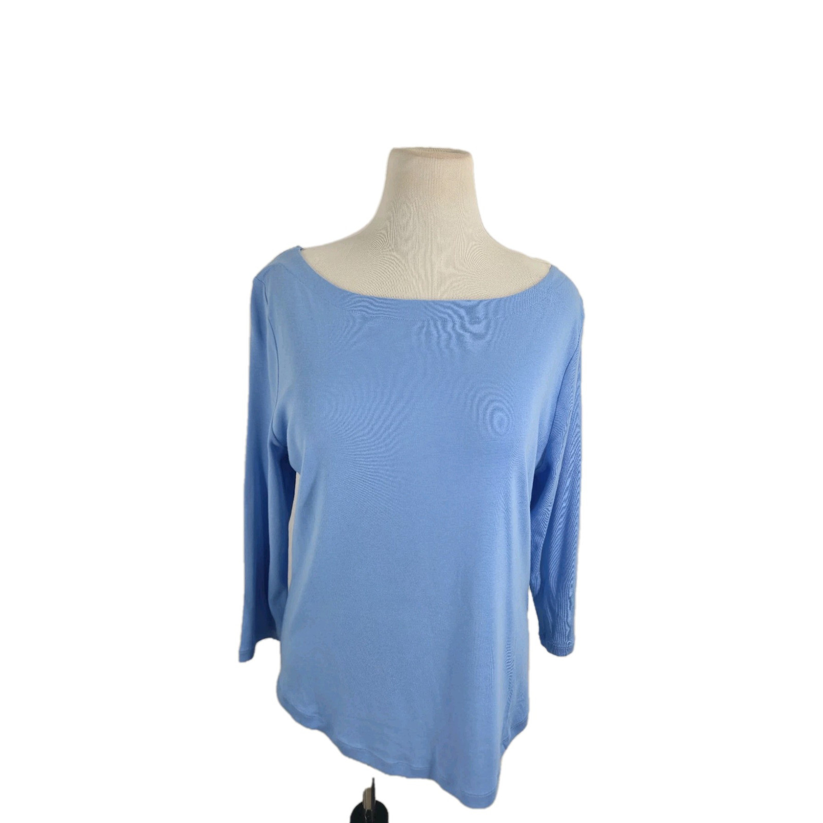 Jones New York Sweater XL,  L/S Asymmetrical Pullover Cotton Modal Sweater