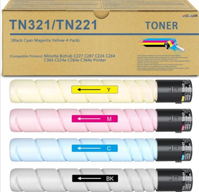 High Yield TN321 TN-321 Toner Cartridges Replacement for Konica 