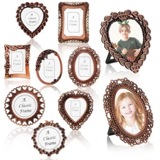 8 Pcs One-Inch Vintage Picture Frame,Mini Vintage Picture Frame,for Tabletop ...