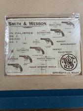 Smith & Wesson Metal Sign Made In USA