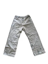 Bare Knuckles Wide Leg Denim Jeans White Painter Sz 38 Made in USA