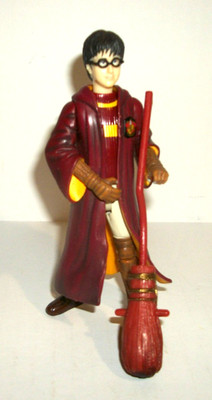 Harry Potter And The Philosopher's Stone Quidditch Harry Action Figure W/ Broom