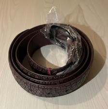 Brown Crocodile Embossed  Leather Belt- Size 42 inches