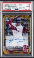 2025 BOWMAN MB BOWMAN PRSPCT MEGA AUTOS #KC KRISTIAN CAMPBELL 16/50 PSA 9