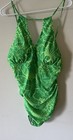 CASTAWAYS SWIM SUIT - PLUS SIZE - 24W - Green Floral Pattern BRAND NEW — photo 1