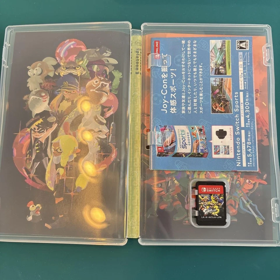 Splatoon 3 Nintendo Switch Game Japanese Version Tested Collectible Authentic - Image 2 of 2