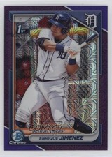 2024 Bowman Chrome Prospects Mega Box Navy Mojo Refractor Enrique Jimenez 02u3