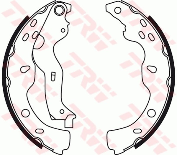 Bremsbackensatz TRW GS8743 FüR Fiat Suzuki Sedici SX4 GY EY RW 16V 4X4 Multijet-image