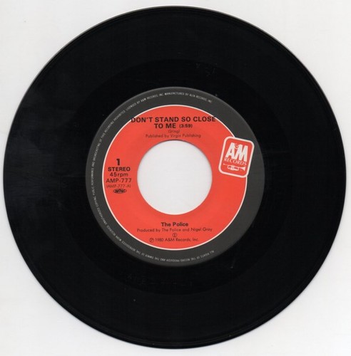 The Police - Don't Stand So Close To Me 1983 7", Single AMP-777 Near Mint (NM o - Picture 5 of 5