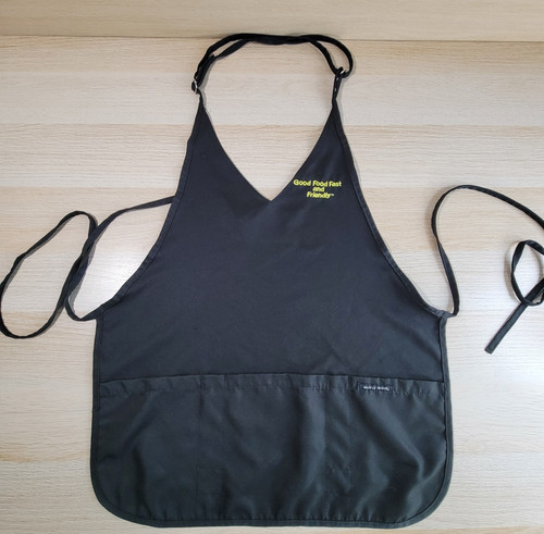Waffle House Server Apron Black Restaurant Uniform Good Food Fast Friendly Logo