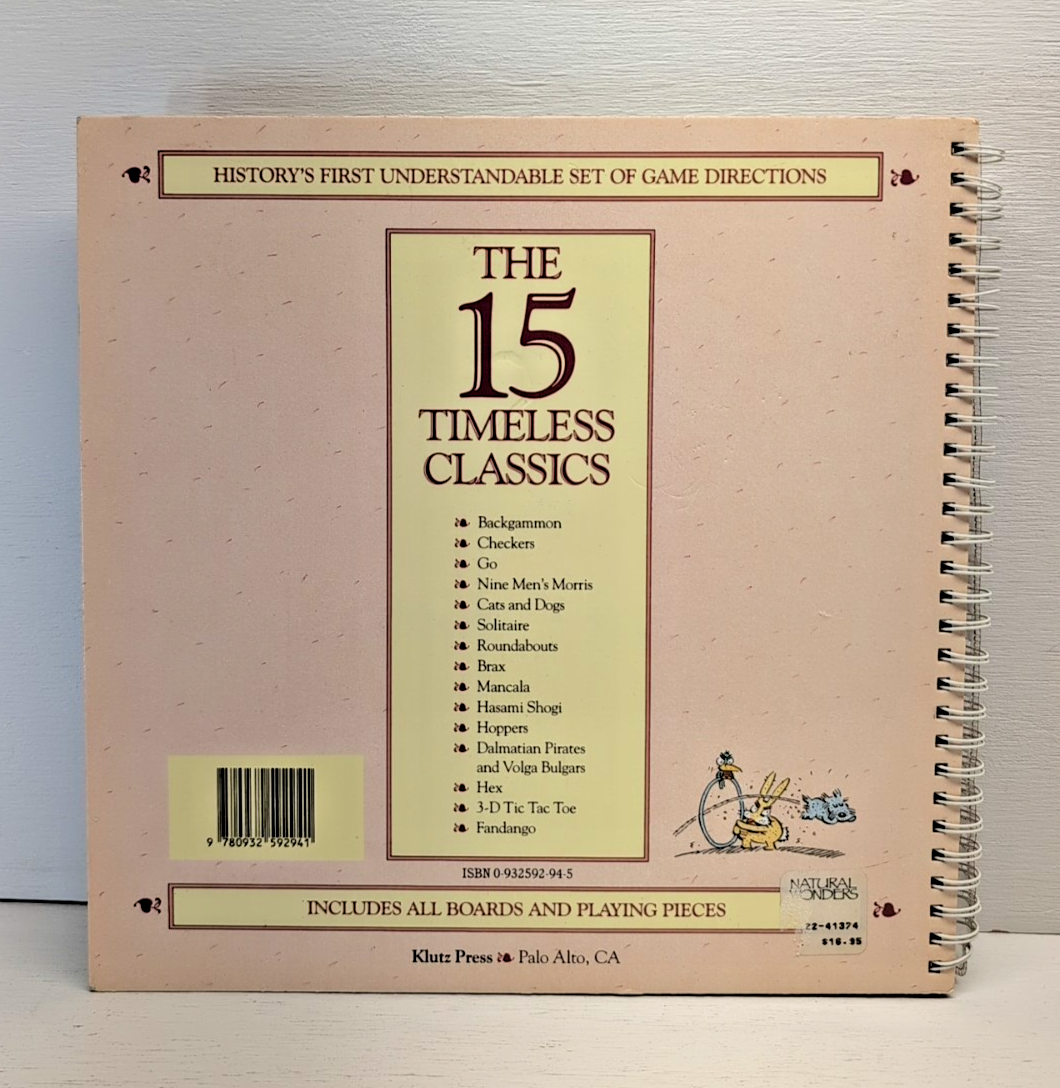 Book of Classic Board Games by Sid Sackson (1996, Hardcover) for