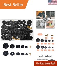 Assorted Flat Beveled Faucet Washers - 58 PC Repair Kit with Brass Fasteners