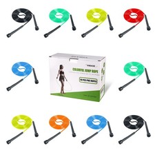 10 Pack PVC Jump Rope for Cardio Fitness - Versatile Adjustable Skipping Rope...