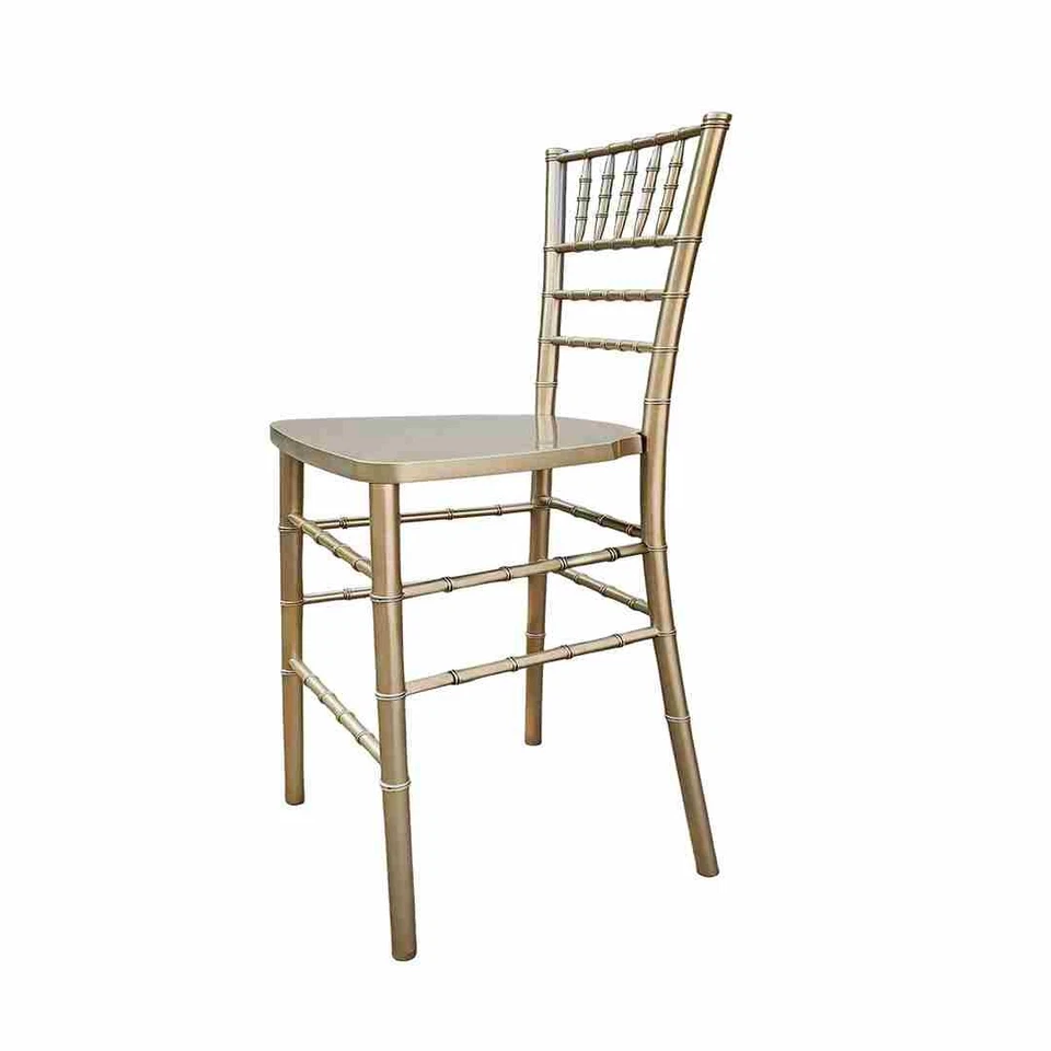 Sparkling Gold Champagne Resin Chiavari Barstool by Chivari - Image 3 of 4