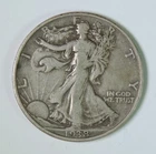 1938 D Walking Liberty Silver Half Dollar KEY Date