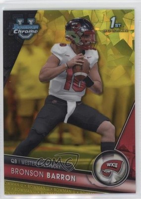 2023 Bowman U Chrome Sapphire Yellow 44/75 Bronson Barron #136 1u6
