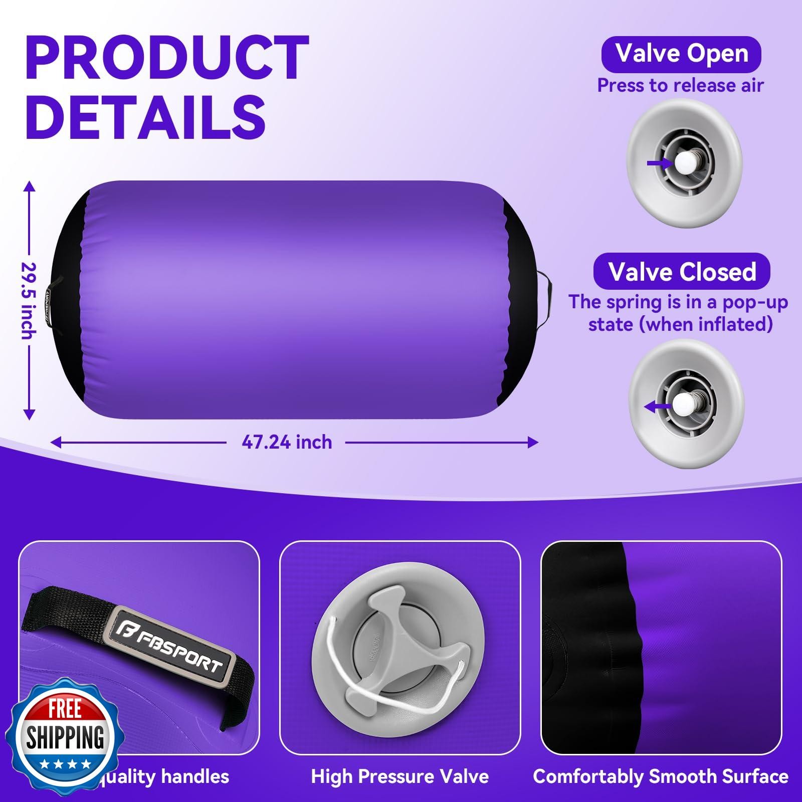 Air Roller Gymnastics Barrel, Inflatable Gymnastics Air Roller In