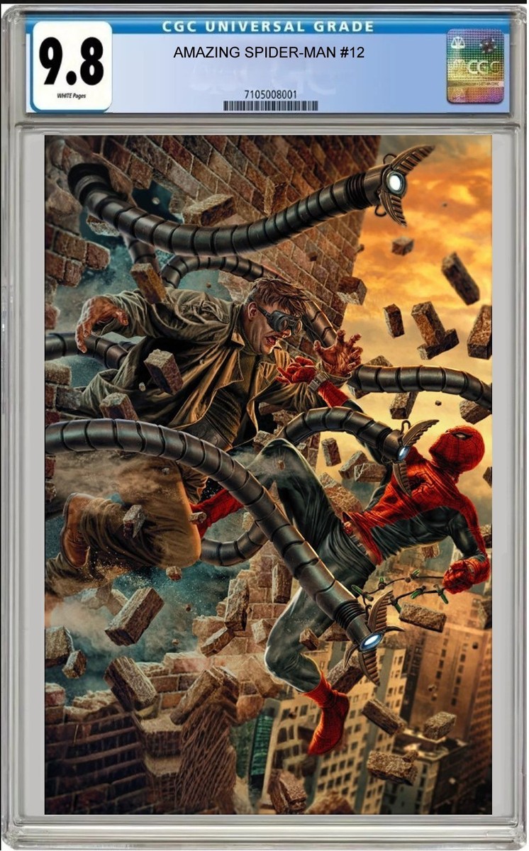 AMAZING SPIDER-MAN #12 LEE BERMEJO VIRGIN VARIANT 1:100 CGC 9.8 NM