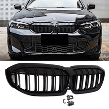 For BMW 3 Series G20 G21 2019-22 Front Kidney Grilles M Performance Style Glossy