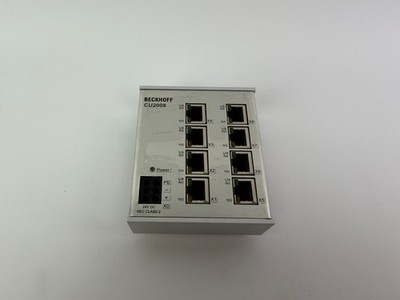 Beckhoff CU2008-0000 Industrial Ethernet Switch 8-Port 10/100 Mbps 24V DC
