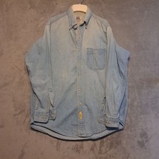 B.D. Baggies Foundry Vintage Made In USA Mens Blue Denim Shirt Large