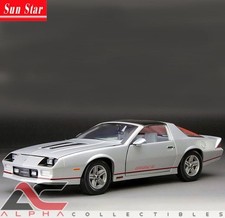SUNSTAR 1947 1:18 1985 CHEVROLET CAMARO IROC (SILVER) DIECAST MODEL CAR