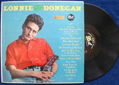 Lonnie Donegan  ''Twelve 12 of His Favorites'' Debut on Dot Records 33rpm VINYL LP