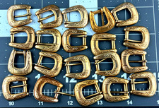 Lot Of 20 matching Belt Buckles with matching pieces/accessories small JH