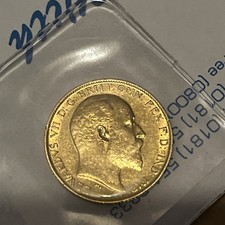 Edward VII Half Sovereign BU 1902. Purchased 20 Years Ago Never Opened 