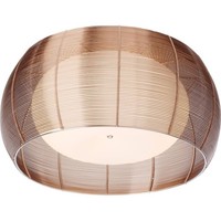 Brilliant Deckenleuchte Relax E27 30W Metall/Glas Bronze/Chrom 50Cm