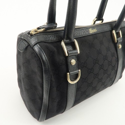 GUCCI Abbey GG Canvas Leather Mini Boston Bag 130942 Authentic Used F/S - Picture 15 of 24
