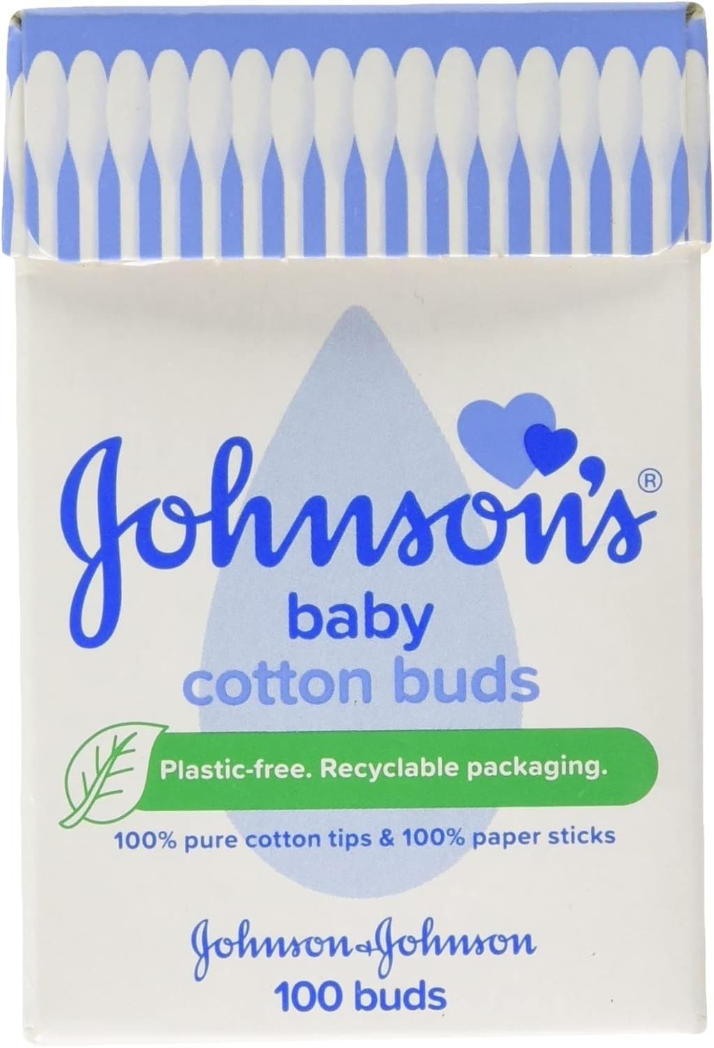 Johnson’s Baby Cotton Buds 100 Pack Gentle Soft Ear & Skin Care Swabs