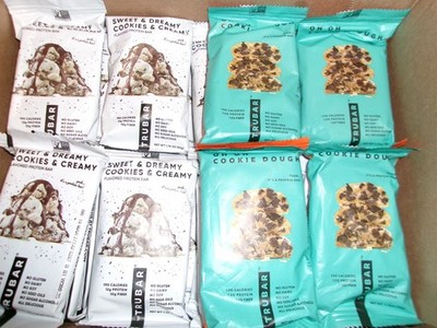 72 bars - 2 flavors - Trubar Protein Bar  - Sweet & Dreamy Cookies+ exp 10/26