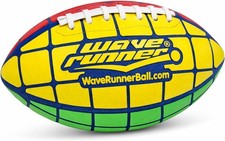 Waterproof Grip It Football, Portable 9.5in Ball for Beach Pool Backyard Family