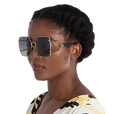 Gucci Grey Gradient Butterfly Ladies Sunglasses GG1564SA 001 61 GG1564SA 001 61